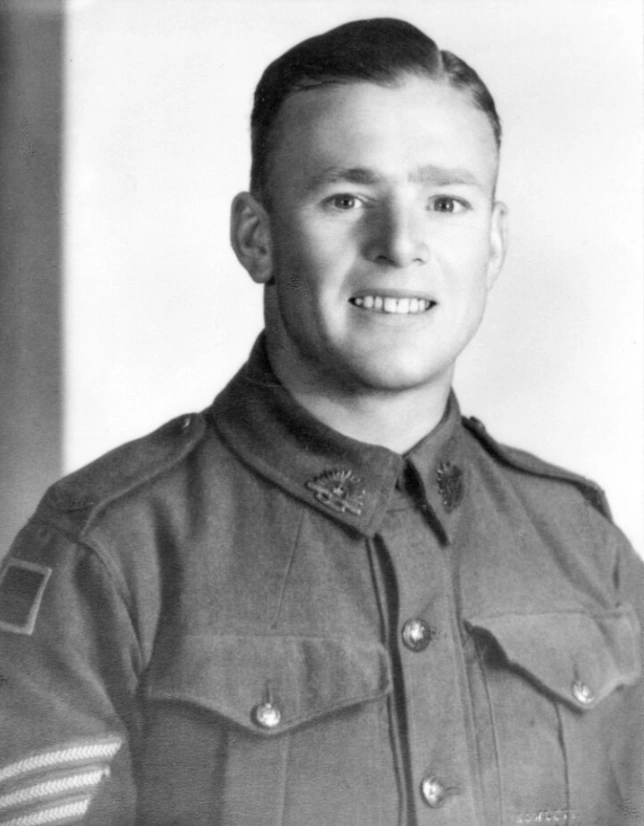 Historic portrait of Kent Removals & Storage founder in military uniform